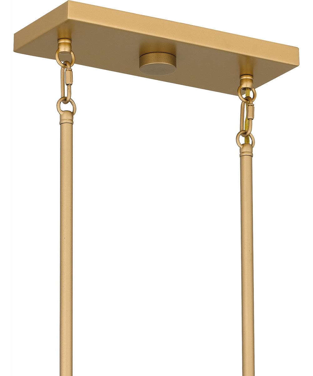 Kelleher Small 6-light Island Light Nouveau Painted Weathered Brass