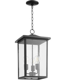 11"W Riverside 3-light Pendant Noir