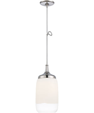 8"W Horizon 1-Light Pendant Polished Nickel