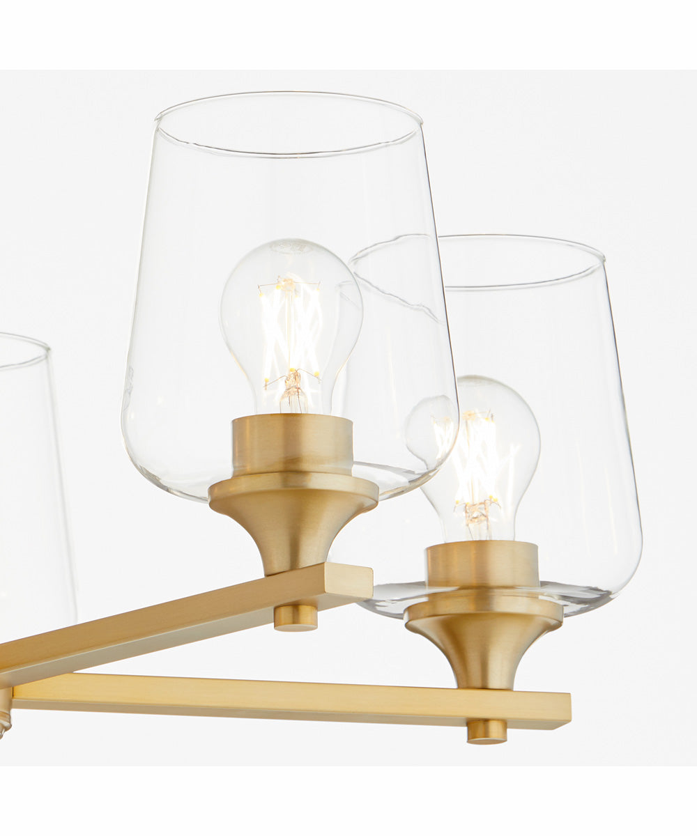 Veno 5-light Chandelier Aged Brass