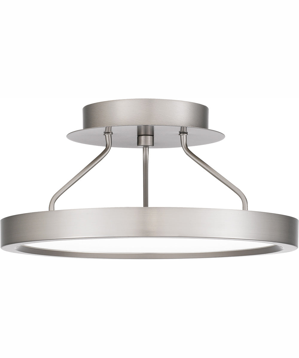 Outskirts Small Semi Flush Mount Brushed Nickel