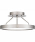 Outskirts Small Semi Flush Mount Brushed Nickel