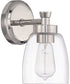 Henning 1-Light Wall Sconce Polished Nickel