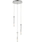 Pipette 3-Light Pendant Polished Chrome
