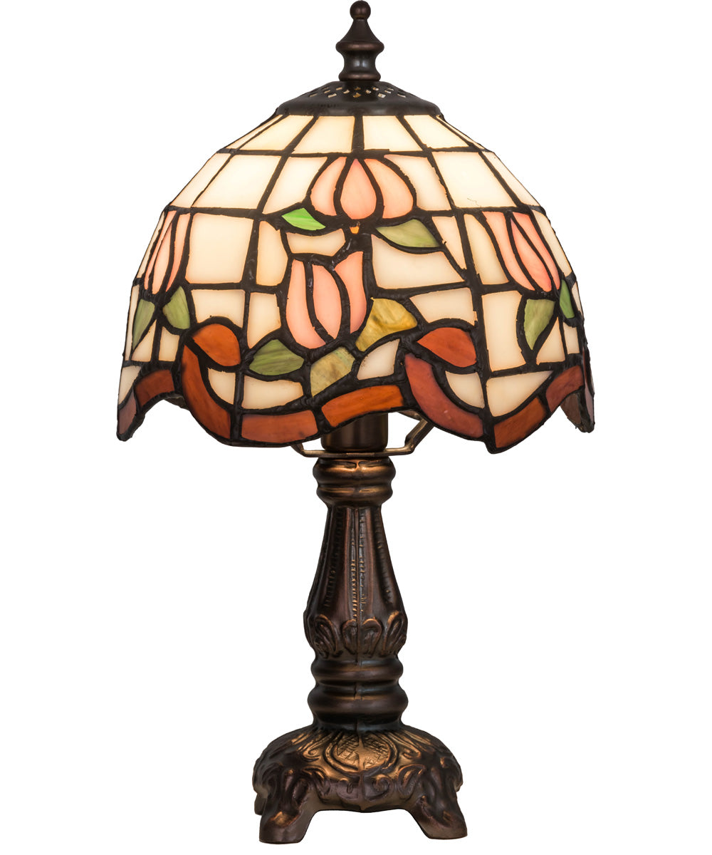 12"H Roseborder Mini-Lamp