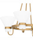 Marigold 4-light Chandelier Nouveau Painted Weathered Brass