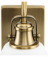 Preston 1-Light Coastal Bath Vanity Light Vintage Brass