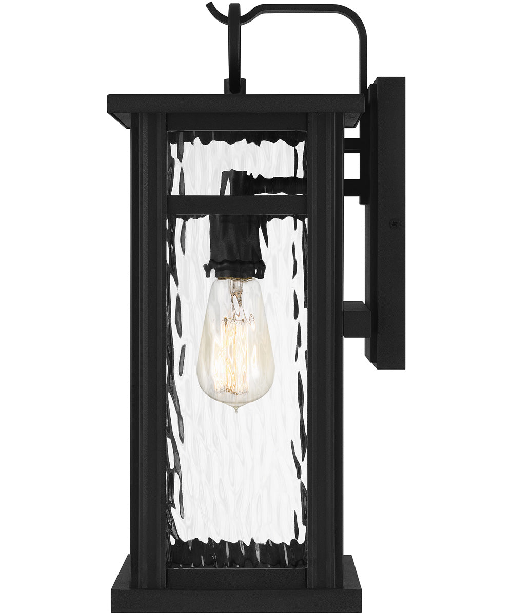 Moira Large 1-light Outdoor Wall Light  Coastal Armour Steel Earth Black