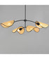 Bonnet 4-Light Chandelier Black