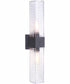 Ridge 2-Light Wall Sconce Midnight