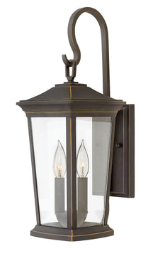 20"H Bromley 2-Light Small Outdoor Wall Light in Oil Rubbed Bronze