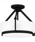 Quoizel Semi-Flush Mount Medium 2-light Semi Flush Mount Matte Black