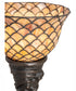 15" High Tiffany Fishscale Mini Lamp