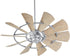 52"W Windmill Patio Indoor/Outdoor Ceiling Fan Galvanized