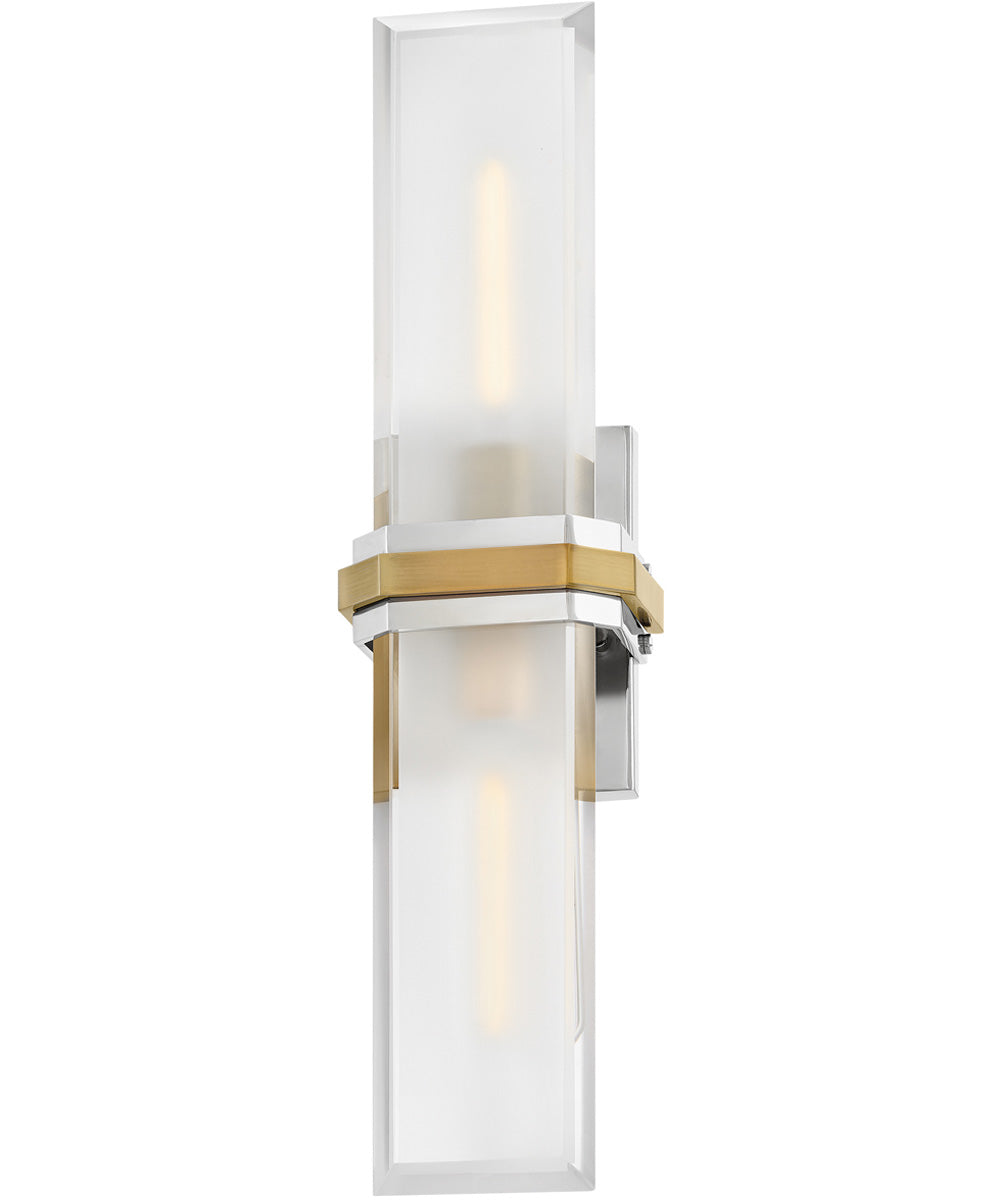 Kipton 2-Light Large Sconce in Polished Nickel