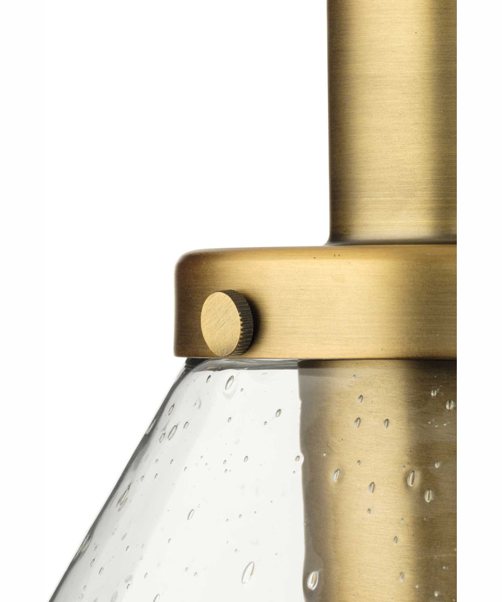 Hinton 1-Light Modern Farmhouse Pendant Vintage Brass