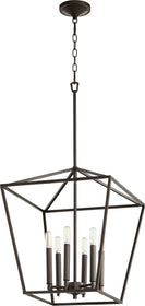 17"W Gabriel 6-light Entry Foyer Hall Chandelier Oiled Bronze