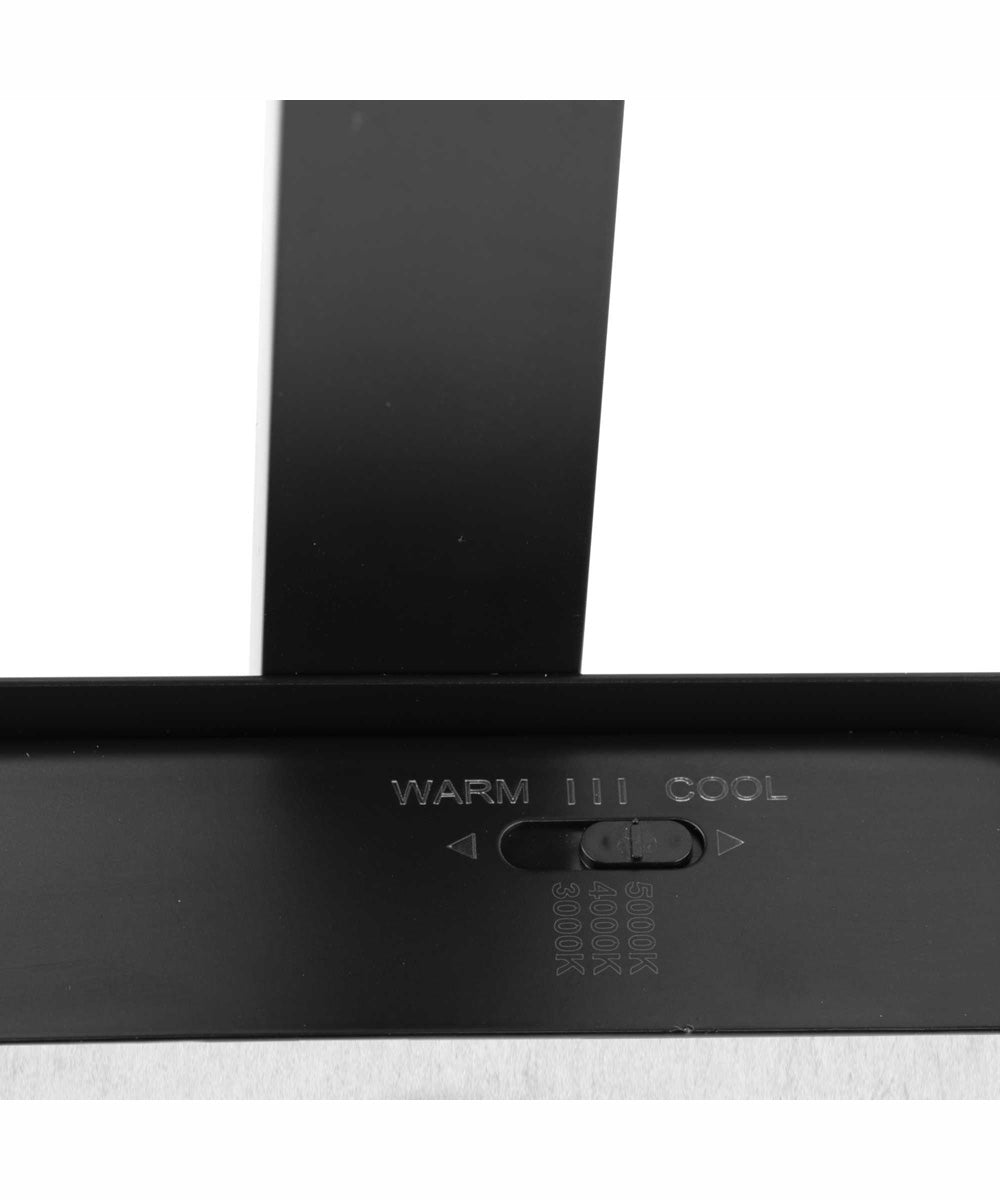 Phase 4 16 in. Small Modern Integrated 3CCT Integrated LED Linear Vanity Light Matte Black