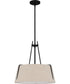 Leona 3-light Pendant Matte Black