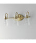 Ava 3-Light Bath Vanity Natural Aged Brass