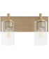 Fallstaff 2-light Bath Vanity Light Aged Brass