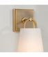 Brody 1-Light Sconce Aged Brass