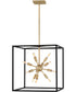 Aros 12-Light Medium Open Frame Pendant in Black*