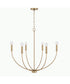 Ansley 6-Light Chandelier Aged Brass