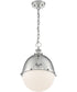 13"W Ronan 1-Light Pendant Polished Nickel