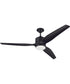 60" Mobi 1-Light Ceiling Fan Flat Black