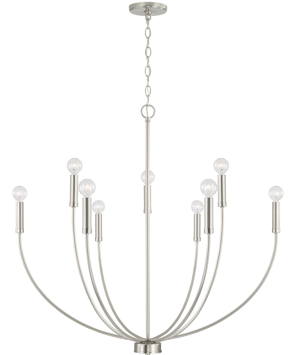 Ansley 9-Light Chandelier Brushed Nickel