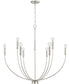 Ansley 9-Light Chandelier Brushed Nickel