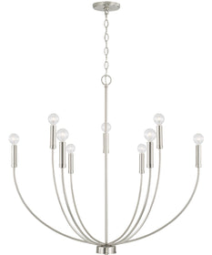 Ansley 9-Light Chandelier Brushed Nickel