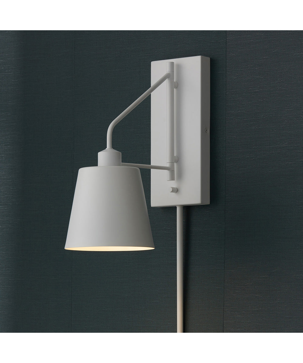Alden 1-Light Sconce Matte White