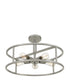 New Harbor 5-light Semi Flush Mount Brushed Nickel