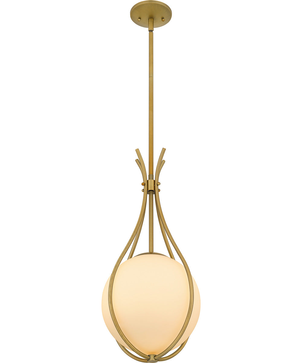 Quoizel Pendant Small 1-light Mini Pendant Aged Brass