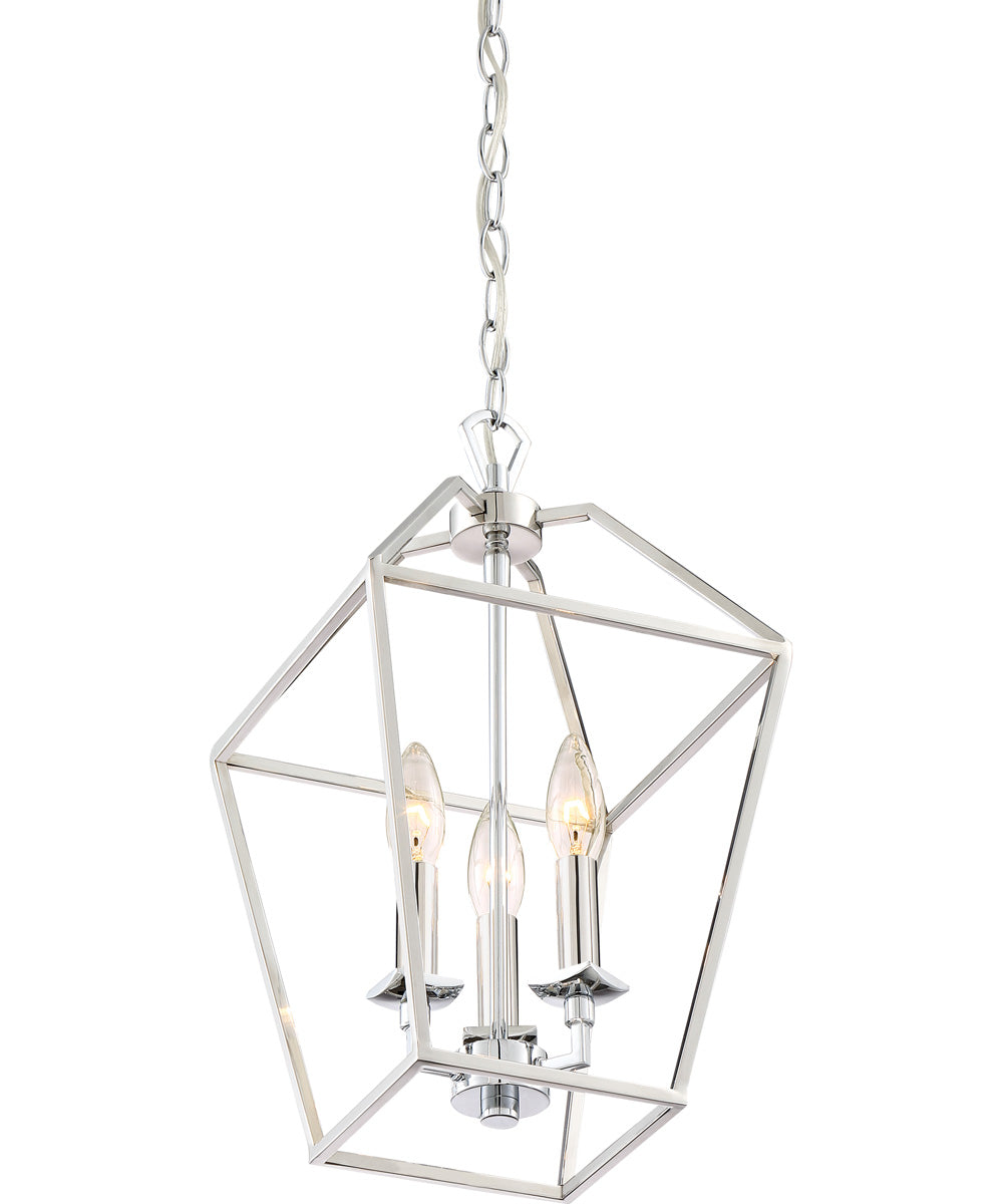 Aviary 3-light Pendant Polished Nickel