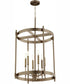 Hamilton 6-light Entry Foyer Hall Chandelier Dark Brass