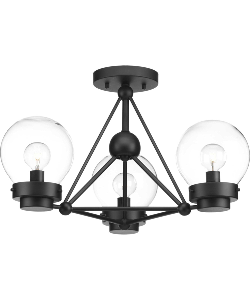 Spatial Semi-Flush/Convertible Matte Black