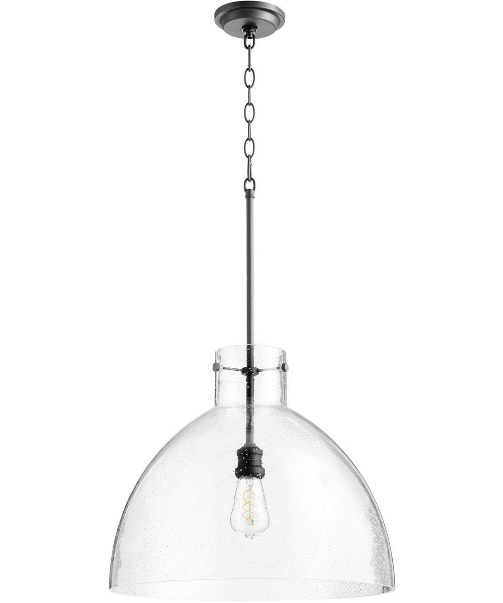 19"W 1-light Pendant Noir