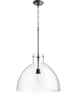 19"W 1-light Pendant Noir