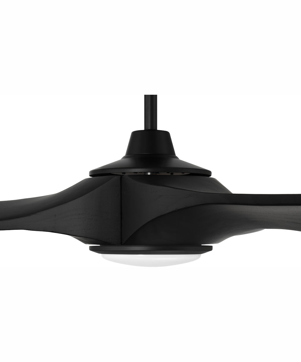 60" Envy 1-Light Indoor/Outdoor Ceiling Fan Flat Black
