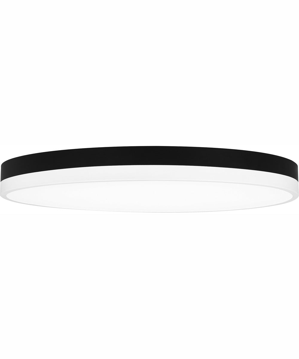 Weldin Large Flush Mount Matte Black White