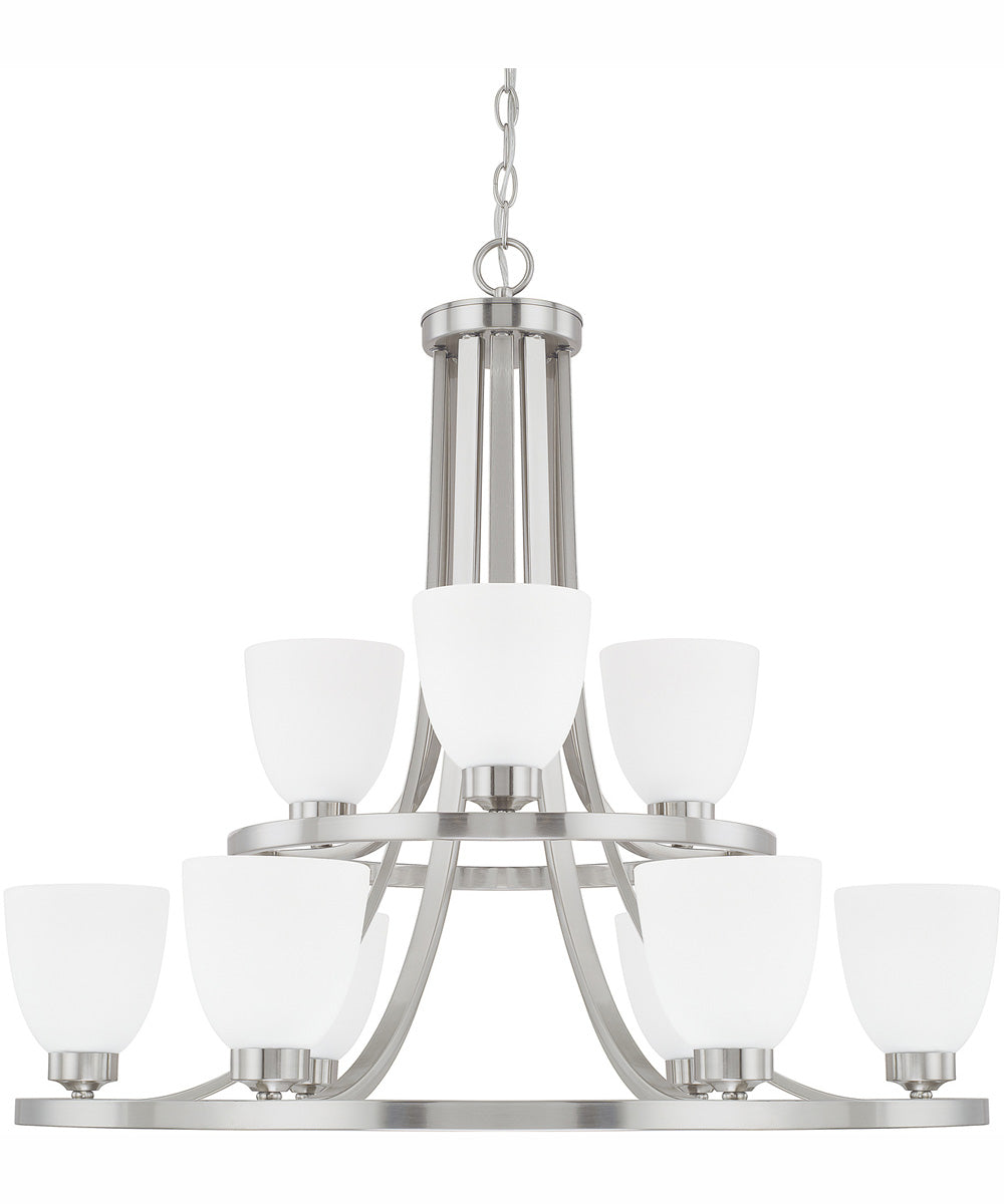 Jameson 9-Light Chandelier Brushed Nickel