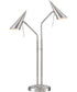 Talbot 2-Light 2-Light Table Lamp Ps/Metal Shade