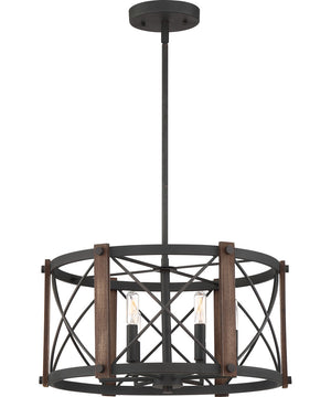 Baron 6-light Pendant Marcado Black