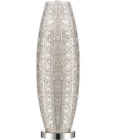 Masura 2-Light Table Lamp Polished Nickel Metal