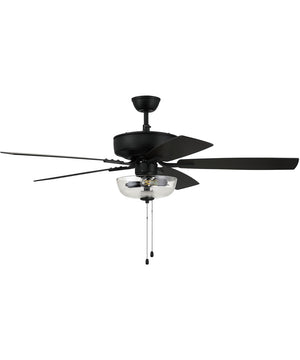 Pro Plus 101 Clear Bowl Light Kit 2-Light A - series Ceiling Fan (Blades Included) Flat Black