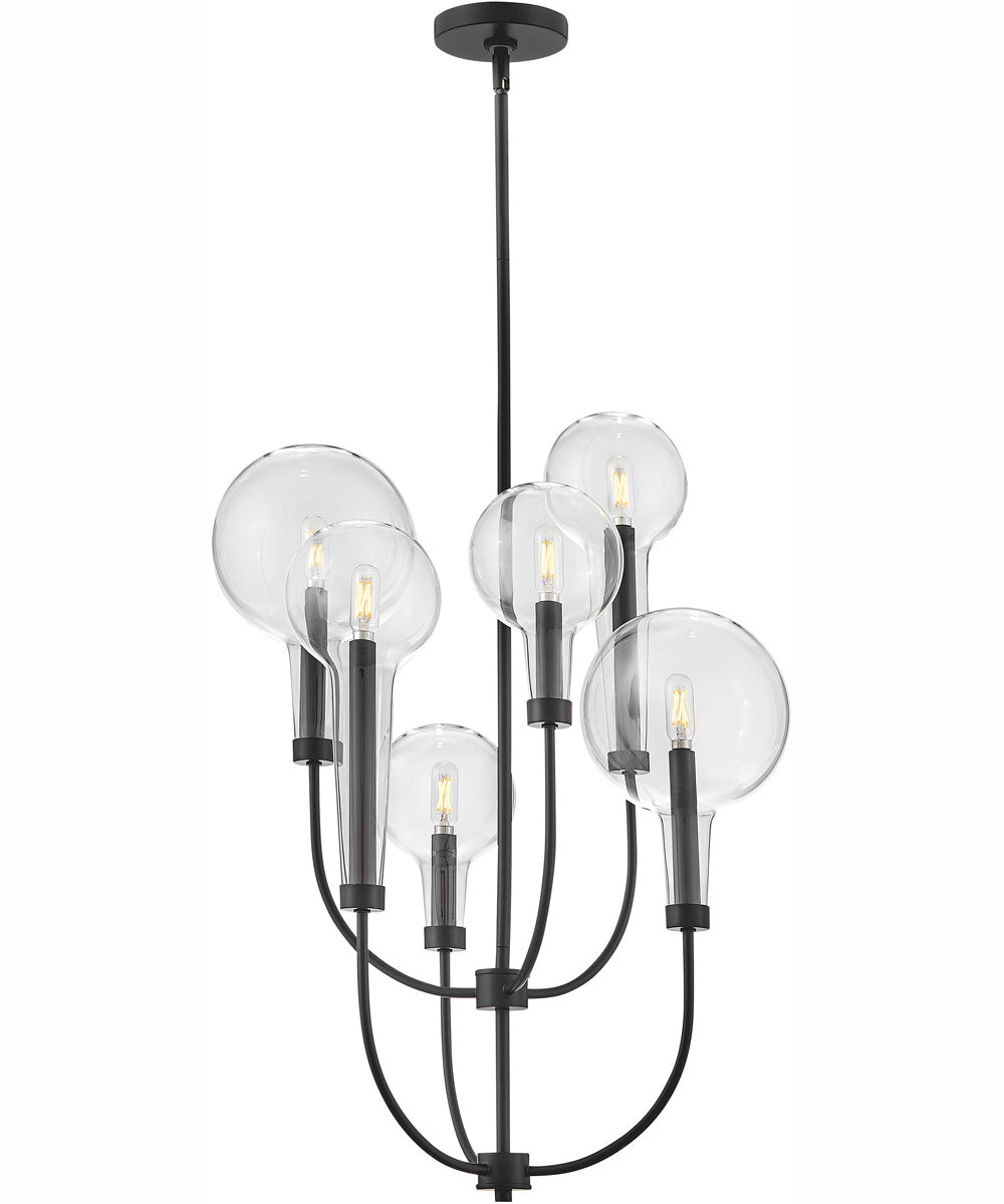 Alchemy 6-Light Medium Multi Tier in Black