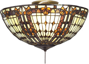 16"W Fleur-de-lis Flushmount